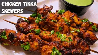 Chicken Tikka Skewers Recipe / Chicken Tikka recipe in Air fryer