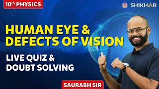 Human Eye & The Colourful World | Structure of Human Eye and Defects of Vision | Boards 2024 SHIKHAR