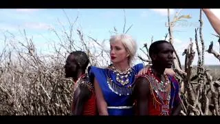 Супермодель Алиса Крылова в Кении, фотосессия для латвийского L'OFFICIEL.