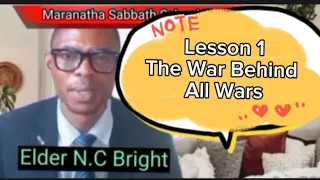 Lesson 1: The War Behind All Wars @maranathasabbathschooltv4511