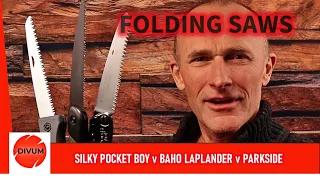 BEST FOLDING SAW FOR BIKE PACKING! Silky Pocket Boy v Bahco Laplander v Parkside