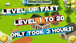 Level Up Fast in Hay Day! Level 1 to 20 Only Took 3 Hours! Hay Day GamePlay