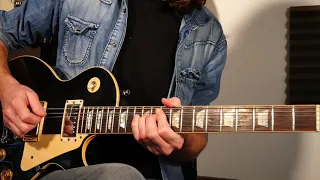 Dm blues jam with Gibson Les Paul Standard '89 and Marshall JVM205c.