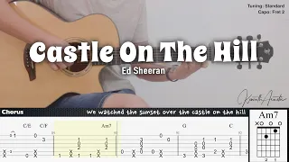 Castle On The Hill - Ed Sheeran | Fingerstyle Guitar | TAB + Chords + Lyrics