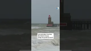 La Seine déborde (encore) à Rouen… et la tempête Pierrick fait rage à Fécamp. #normandie #tempête