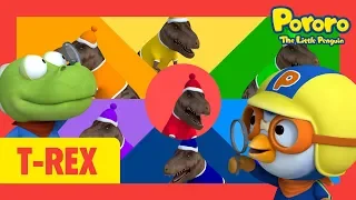 Colors and Number Song with Rainbow Tyrannosaurus | Johnny Johnny Yes T-Rex l Pororo Nursery Rhymes