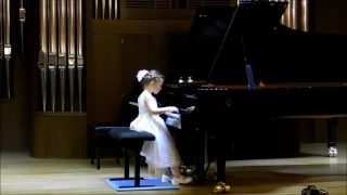 Karina Ter-Gazaryan 9 yrs. Gnessin school. Mendelssohn "Gondolier's song", Grieg "Album leaf no.3"