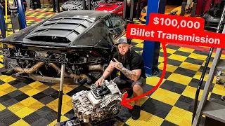 DDE TWIN TURBO LAMBORGHINI GETS $100,000 BILLET TRANSMISSION! *FIRST DRIVE*