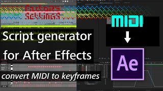 Script generator for AfterEffects: convert Midi notes to keyframes