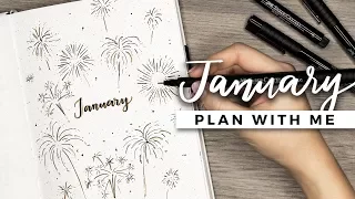 PLAN WITH ME | January 2018 Bullet Journal Setup