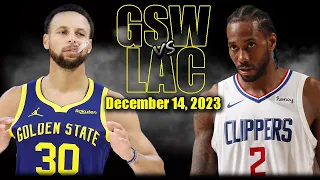 Golden State Warriors vs Los Angeles Clippers Full Game Highlights - December 14 |2023-24 NBA Season