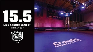 Live Announcement of Open Workout 15.5