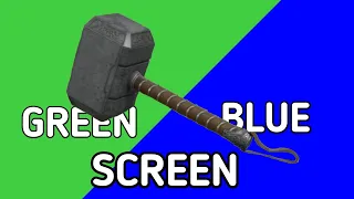 Thor's Hammer Green Screen Effect|| Mjolnir Green Screen|| MARVEL TechArt GS