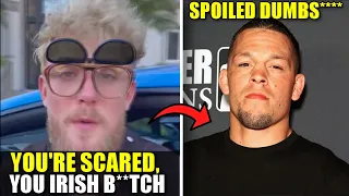 Jake Paul trashes Conor McGregor & his fiancee, Nate Diaz defends Conor and threatens spoiled Jake