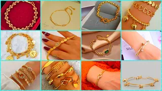 new gold bracelet design for ladies//latest bracelet designs for women