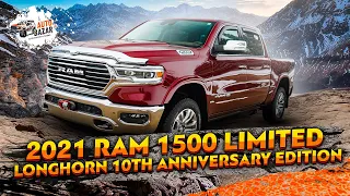 2021 RAM 1500 Limited Longhorn 10th Anniversary Edition: лебёдка WARN, крышка кузова Retrax, гудок