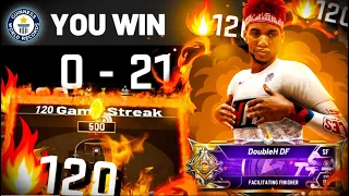 i went on a 129 GAME WIN-STREAK on NBA2K20! LEGEND sets NEW WIN-STREAK WORLD RECORD on 1v1 COURT!