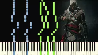 Assassin's Creed IV Black Flag - Main Theme - Piano tutorial (Synthesia)