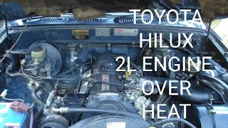 TOYOTA HI LUX 2L ENGINE REMOVE CYLINDER HEAD GASKET