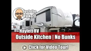 (Sold) 2018 Jayco 317RLOK Eagle Outside Kitchen Rear Living Couple's Fifth Wheel RV