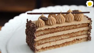 Caramel Coffee Buttercream Cake