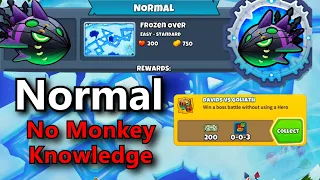 Lych Normal Tutorial  ||  No Monkey Knowledge + No Hero Achievement  ||  Frozen Over (BTD6)