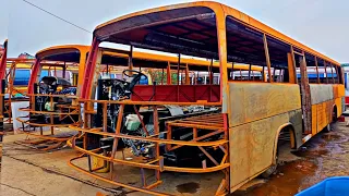 Handmade Hino Bus Production in Pakistan | Amazing Manufacturing Process Hino Bus at local Workshop