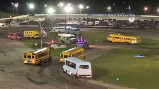 Wisconsin International Raceway- Eve of Destruction- Bus Figure 8 Race