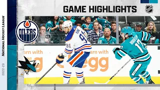 Oilers @ Sharks 4/8 | NHL Highlights 2023