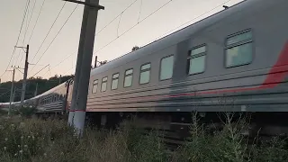 ЭП1П-053 с поездом №060 Кисловодск-Новокузнецк, перегон Ессентуки-Скачки