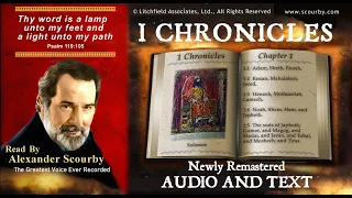13 | Book of 1 Chronicles | Read by Alexander Scourby | AUDIO--TEXT | FREE on YouTube | GOD IS LOVE!