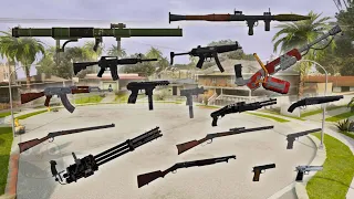 GTA SA Android: Immersive Weapons Pack (PC/Mobile) [Mod Showcase]