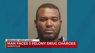 Man faces 3 felony drug charges