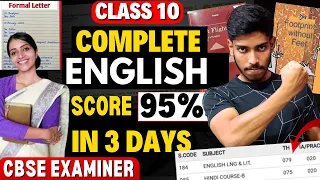 CLASS 10 ENGLISH: Score 95% in Last 3 Days 🤯 | English Paper Presentation Secret Tips🔥#class10