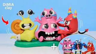 [Making] GARTEN of BANBAN, But They're BABIES?! New Monsters Sculptures | Dimia clay
