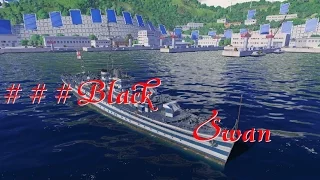 World of Warships Английский крейсер "Black Swan"