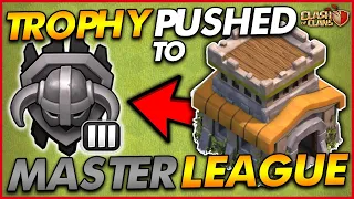 GETTING TO MASTER LEAGUE AS A TH8!! | Trophy Push - Town Hall 8