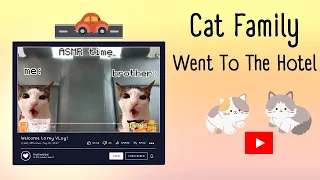 POV: Cat Family Went To The Hotel| meme #capcut #trending