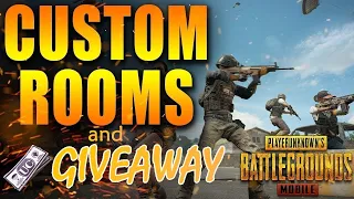 LIVE CUSTOM ROOMS AND UC GIVEAWAY | PUBG MOBILE LIVE