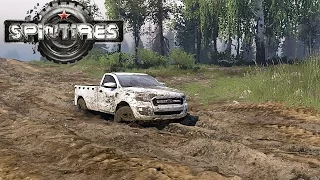 SpinTires 2017 FORD RANGER DEEP IN MUD