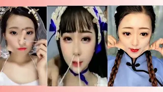 🌹Asian Makeup Removing Compilation | big transformation 🤎🍂