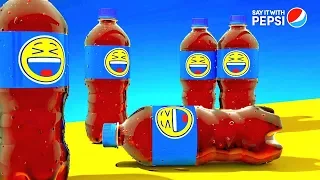 Funny cartoons about heroes Emoji Pepsi for kids