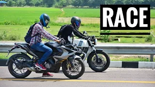 PULSAR RS 200 VS CONTINENTAL GT 650 | HIGHWAY BATTLE