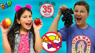 María Clara y JP intercambian dulces por frutas y otros cuentos para niños