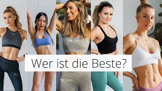 Fitness Youtube Vergleich Pamela Reif, Madfit, Bodykiss etc.