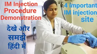 IM INJECTION PROCEDURE DEMONSTRATION/Important for all nursing practical exams