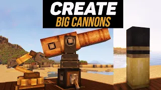 Гайд по Create big cannons 1.18.2 - 1.19.2 Автозарядка пушек. Картриджи (minecraft java edition)