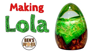 Clear resin casting tutorial making a glitter dragon egg