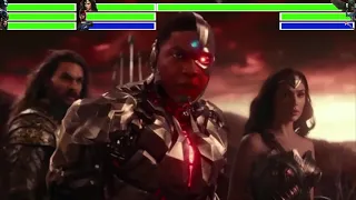 Justice League (2017) Final Battle with healthbars 1/3