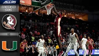 Florida State  vs. Miami Condensed Game | 2018-19 ACC Basketball